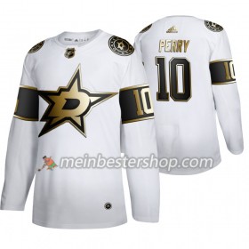Dallas Stars Corey Perry 10 Adidas 2019-2020 Golden Edition Weiß Trikot Authentic - Herren